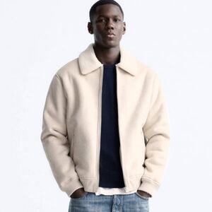 Men's Jacket Zara Faux Suede Sherpa